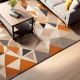 Handcrafted Triangle Geometric Living Room Rug